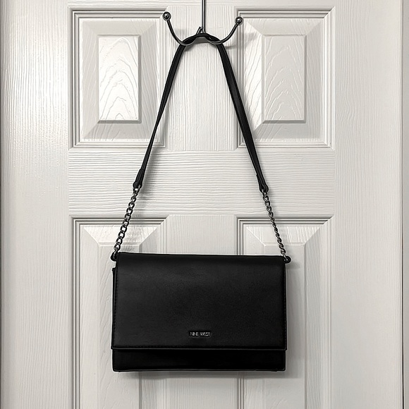 Nine west shoulder bag with chain - Picture 1 of 6